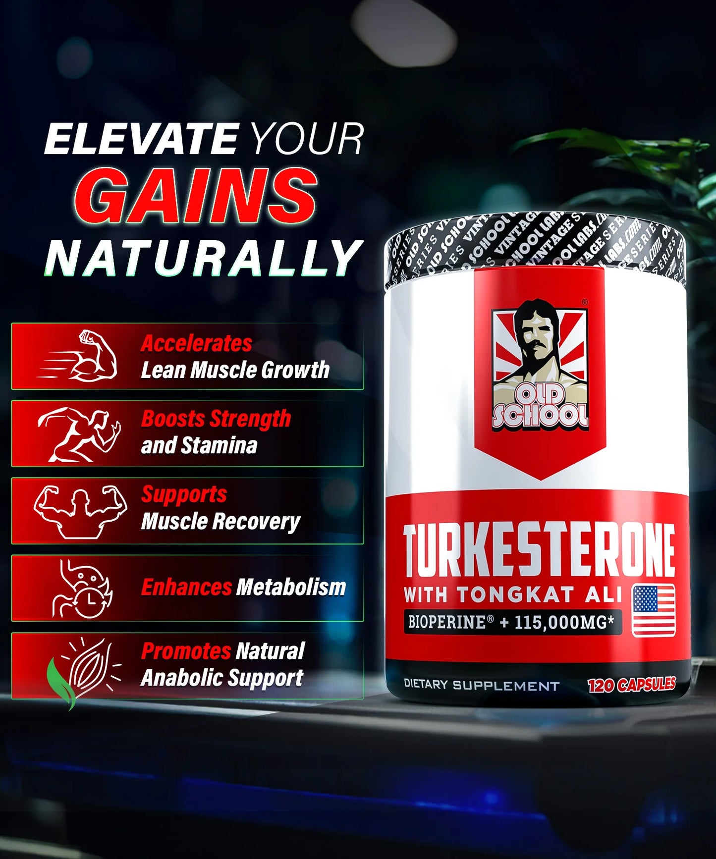 Turkesterone 500mg 120 cápsulas